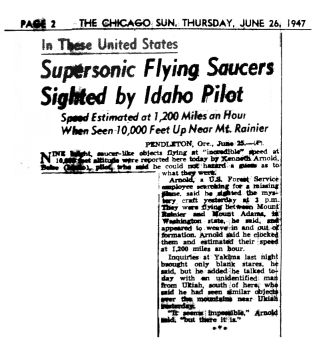Chicago_Sun_1947-06-26-2_Flying_Saucer_headline-th